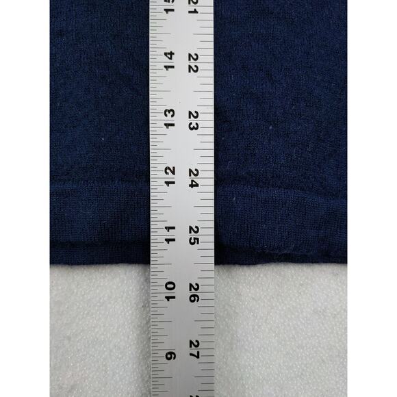 Mossimo Men's Italian 100% Merino Wool Pullover Sweater SZ L Blue Hole - Picture 9 of 9